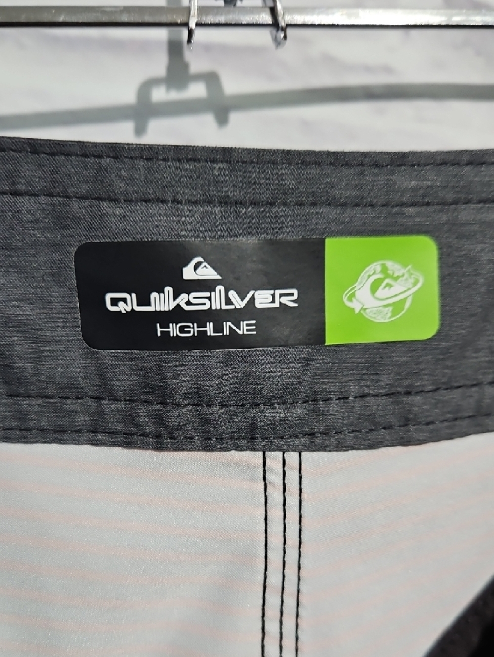 Quiksilver Highline Men's Yellow & Orange Striped Boardshorts - Picture 6 of 7
